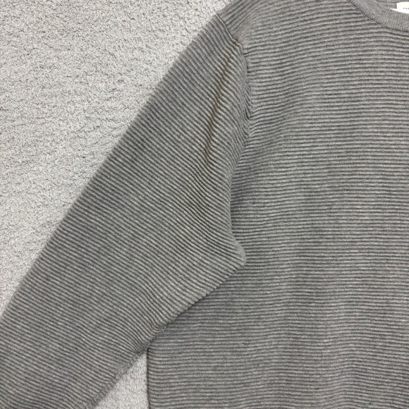 Gray Ribbed Crew Neck Pullover Sweater Size XXXL Workwear Neutral - Picture 4 of 13